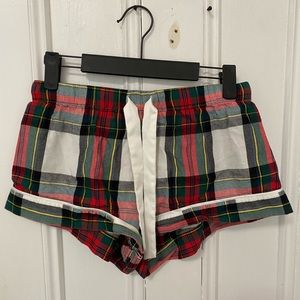 Victoria’s Secret plaid pj shorts